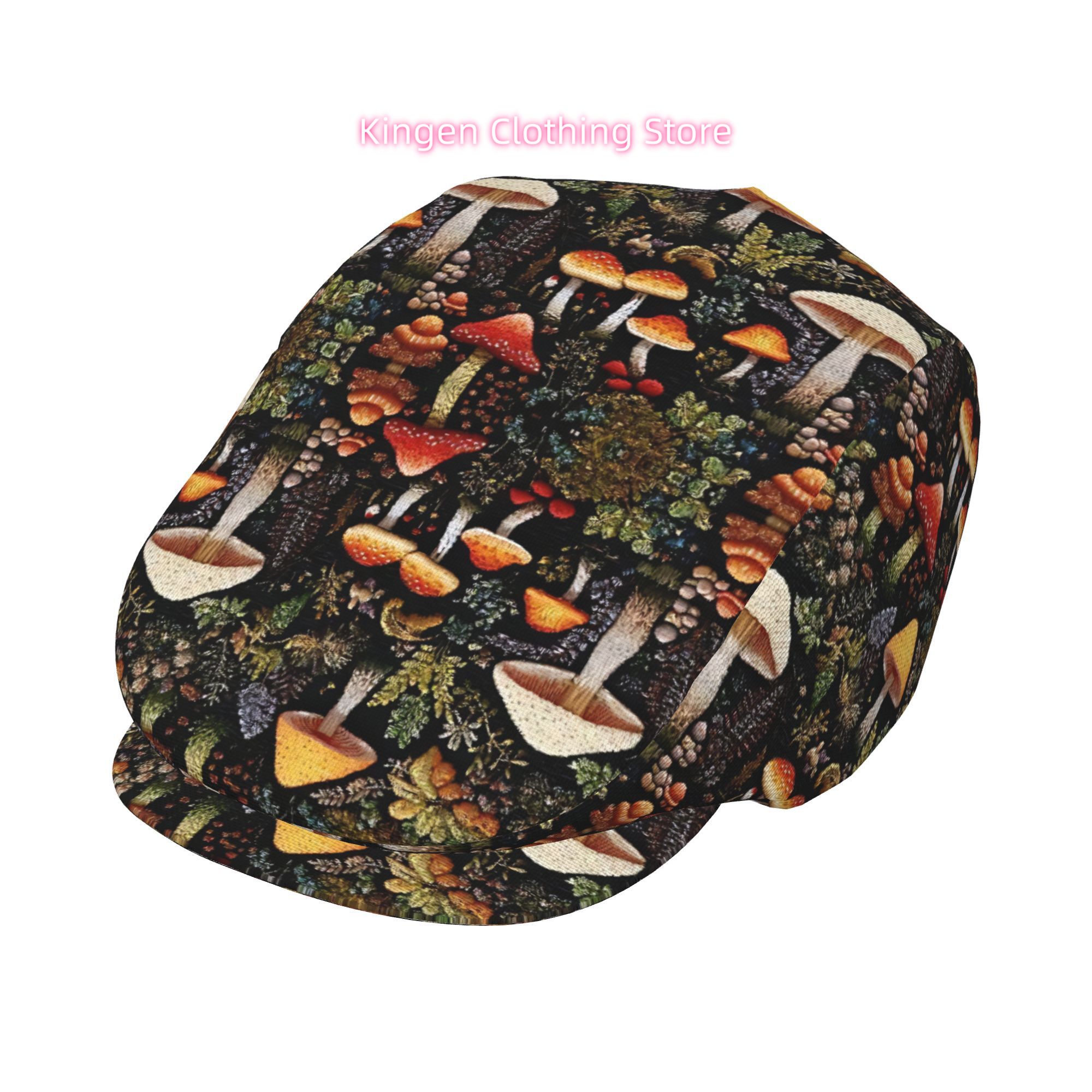 Mysterious Forest Floor Mushro - огляд і ціна Newsboy Cap Ivy